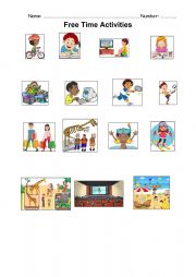 English Worksheet: Free tim activities