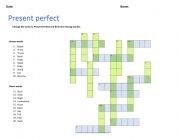 Present perfect grammar crossword