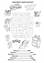English Worksheet: maze for the little ones