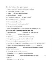 English Worksheet: Adding A/an/The 