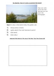 English Worksheet: How to draw an annotated photograph