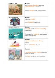 English Worksheet: Vocabulary