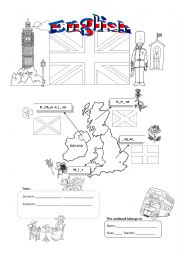 English worksheet: english cover