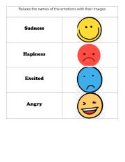 Relate the emotions - ESL worksheet by Uku duku
