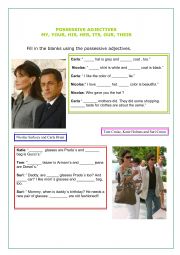 English Worksheet: Possessives