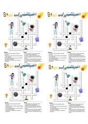 English Worksheet: Science and technology crossword