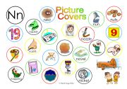 Nn Picture Covers: An exercise in phonics with answer key and cumulative notes.