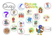 Qq Picture Covers: An exercise in phonics with answer key and cumulative notes.