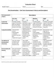 English Worksheet: oral exam