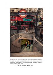 English Worksheet: Written assignment no. 1 - London Underground