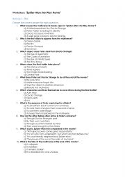 English Worksheet: Worksheet 