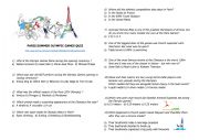 English Worksheet: Paris Olympics quiz