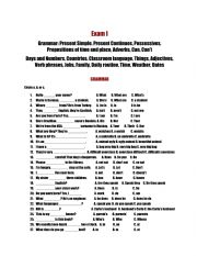 English Worksheet: Present simple