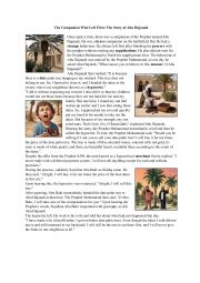 English Worksheet: Narrative Text