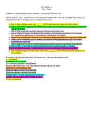 English Worksheet: Kite Runner- I Am poem activity