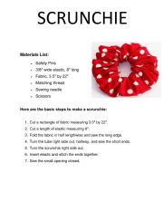 English Worksheet: ARTS AND CRAFTS IDEAS