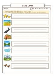 English Worksheet: Nature and prepositions of movements