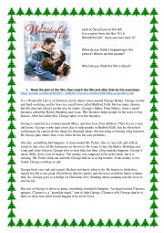 English Worksheet: Its a Wonderful Life - A2 film based lesson