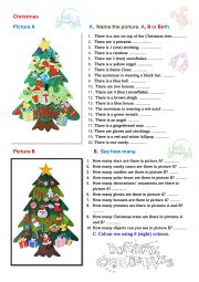 English Worksheet: CHRISTMAS NAME THE PICTURE