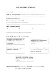 English Worksheet: The Spectrum of Biopics 