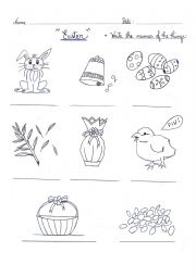 English Worksheet: Easter Vocabulary