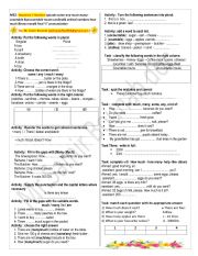 English Worksheet: shopping 