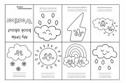 English Worksheet: My little book about weather