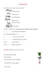 English Worksheet: You must do it