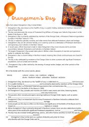 Orangemen s Day - Holidays