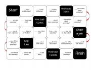 English Worksheet: Board Game