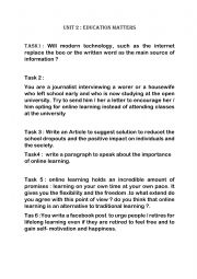 English Worksheet: Review for 4th form