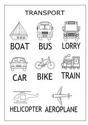 English Worksheet: transports