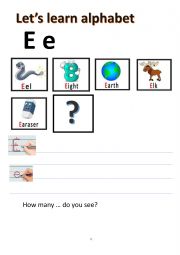 Let�s learn alphabet E