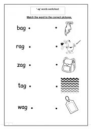 English Worksheet: Ag words Practice