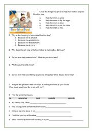 English Worksheet: Beebimbop  by Linda Sue Park 