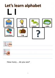 English Worksheet: Learn how to write alphabet