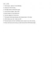 English Worksheet: Present tense