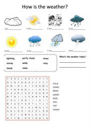 English Worksheet: weather