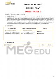 English Worksheet: vocabulary topic family 