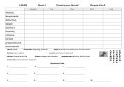 Spelling List Holes Chapters 6 to 9