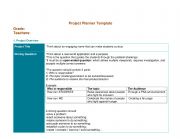 English Worksheet: Project Planner