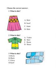 English Worksheet: Grade 3