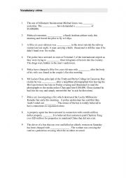 English Worksheet: criminal stories