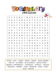 English Worksheet: Vocabulary Revision - MET 2