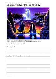 English Worksheet: Fantasy Harvesting Introduction worksheet