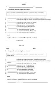 English Worksheet: Jobs 