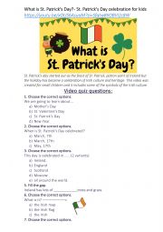 What is St. Patrick�s Day? 