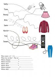 English Worksheet: Possessive nouns