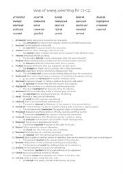 24 different ways of saying something for C1-C2