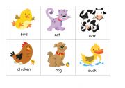 Flashcards farm animals